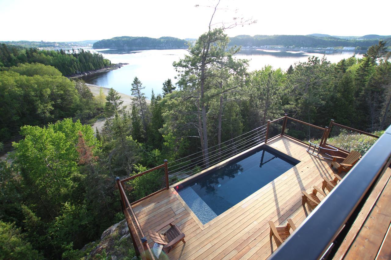 Gite Du Haut Des Arbres Chicoutimi Exterior foto